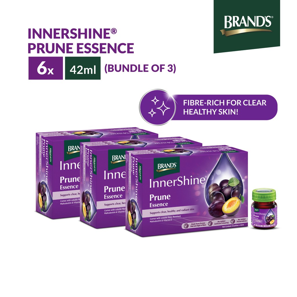 [Bundle Of 3] BRAND'S® Prune Essence (3 Packs x 6 Bottles x 42ml) (Halal Certified)