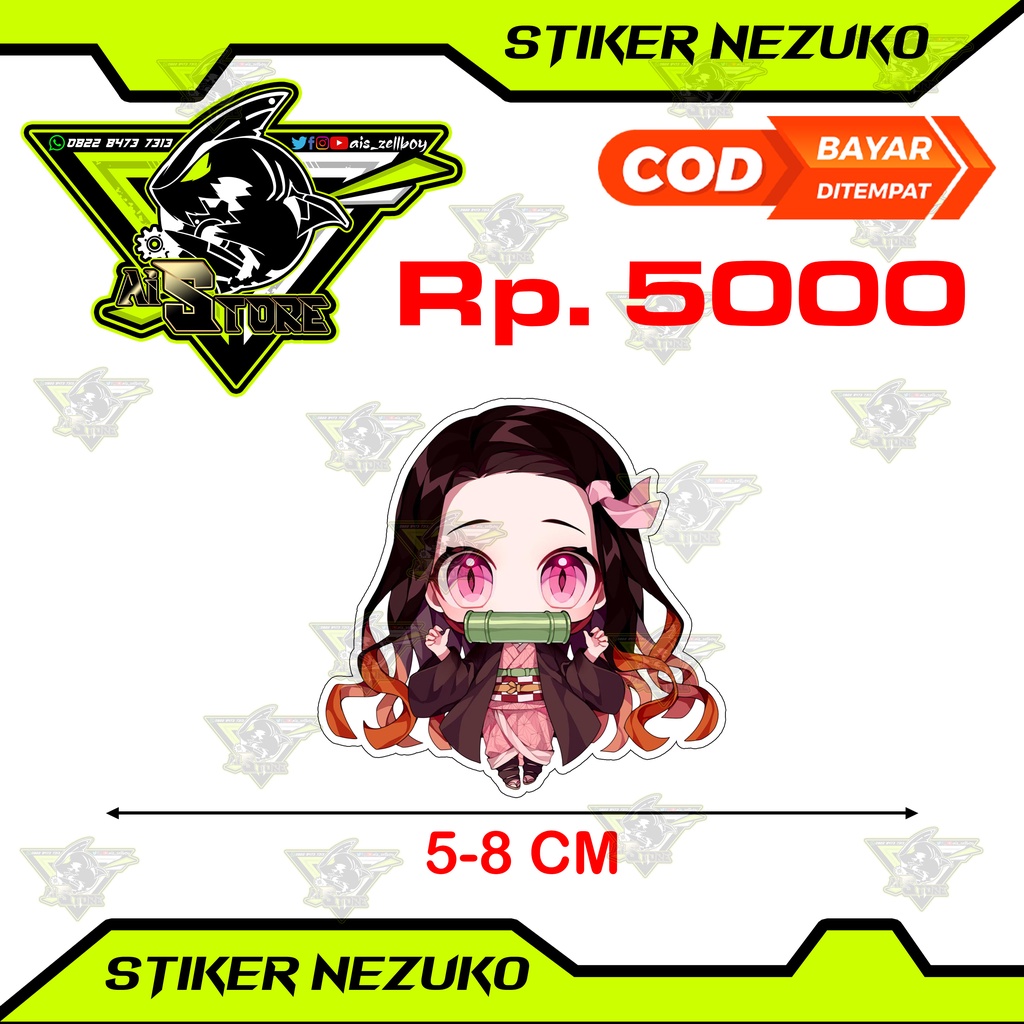 Nezuko Chibi Sticker | Shopee Singapore