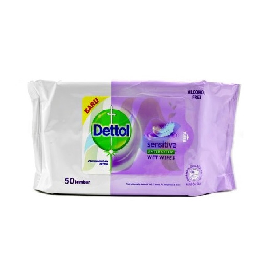 Dettol Antiseptic Wet Wipes 50s - Sensitive | Shopee Singapore