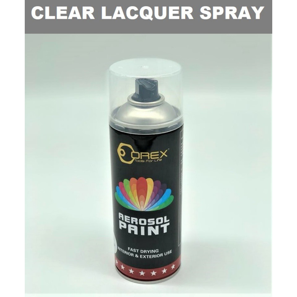 CLEAR LACQUER SPRAY PAINT/ FAST DRY TRANSPARENT SPRAYPAINT/ INTERIOR