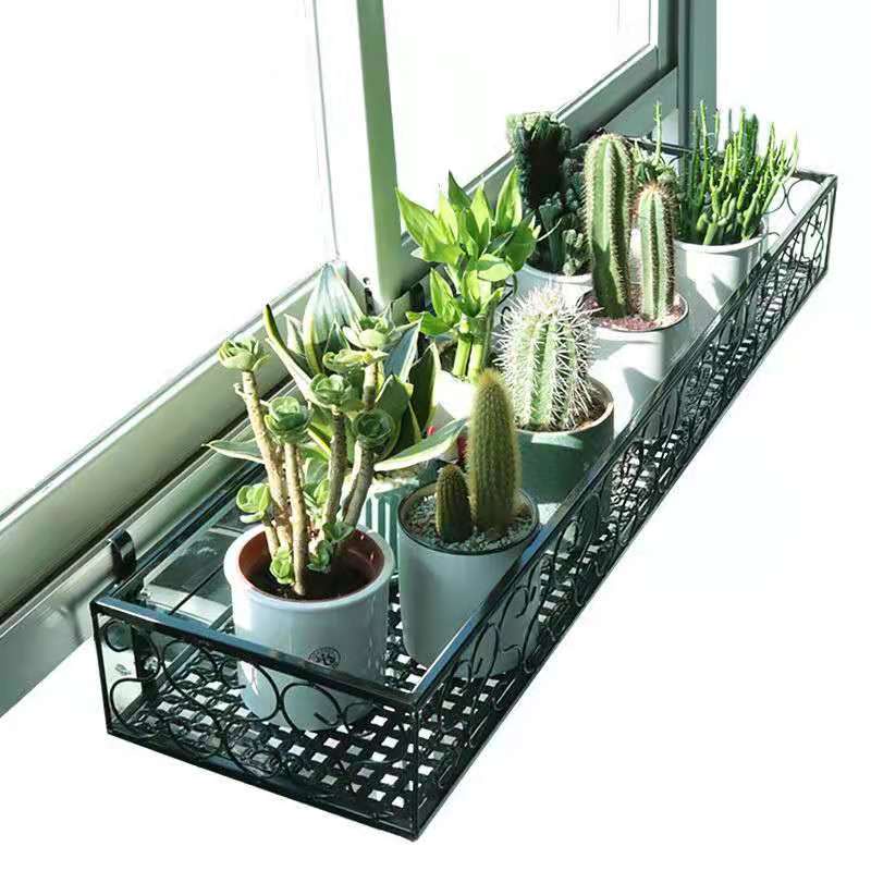 Balcony windowsill storage rack window edge hanging flower rack window ...
