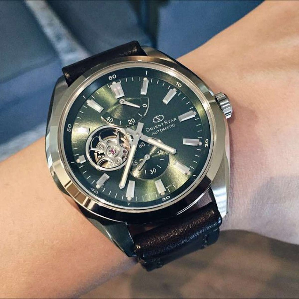 BNIB ORIENT STAR SOMES Semi Skeleton Green Dial Men Watch DK02002F Shopee Singapore