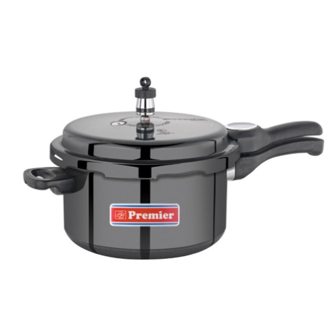 PREMIER ALUMINIUM TRNDY BLACK CUCINA INDUCTION BOTTOM PRESSURE COOKER 3L GV