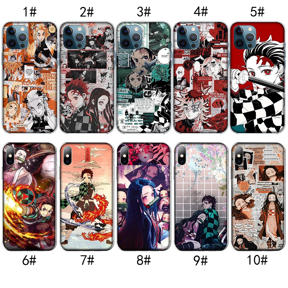 Apple iPhone XS Max X XR SE 2020 Transparent PhoneCase Casing MZD11 Anime  Demon Slayer Cover | Shopee Singapore