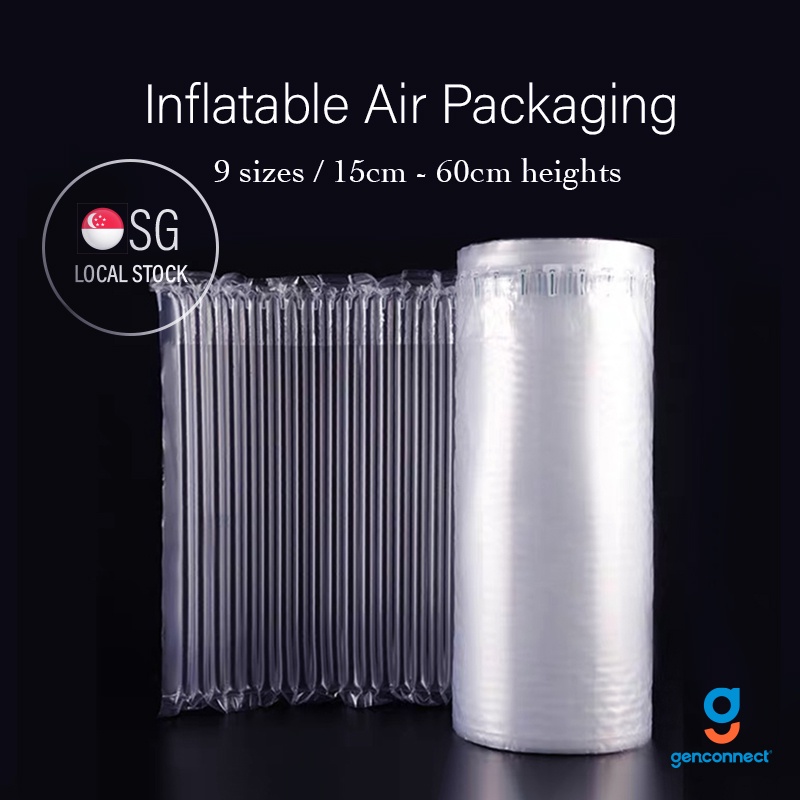 Customized Size And Shape Inflatable Air Cushion Column Packaging Bag For LED LC
