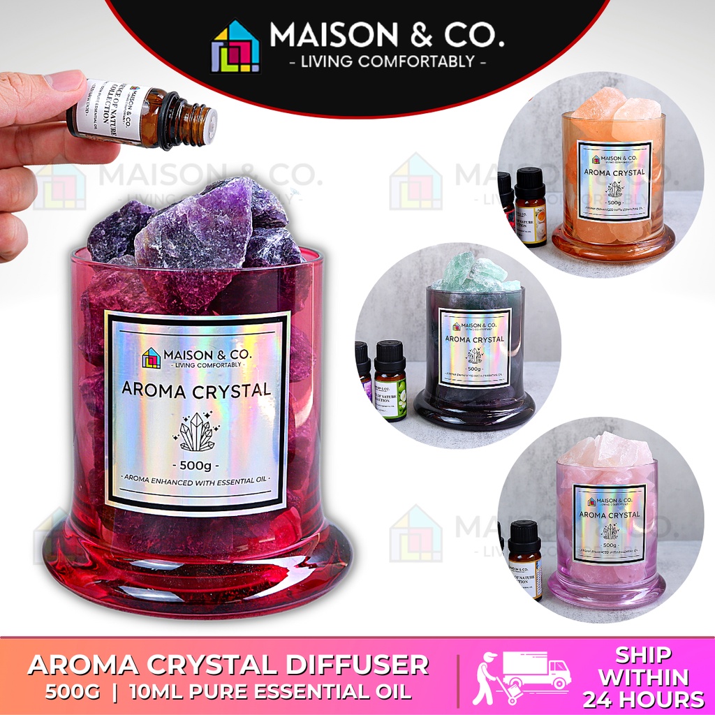 500g Aroma Crystal Diffuser Pure Essential Oil Fragrance Stone Aromatherapy Scent Oils Home Diffusers Gifts