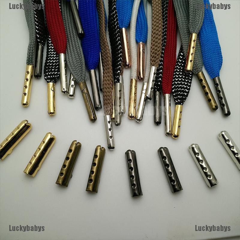 Luckybabys☆ 10Pcs Metal Aglets Diy Shoelaces Repair Shoe Lace Tips ...