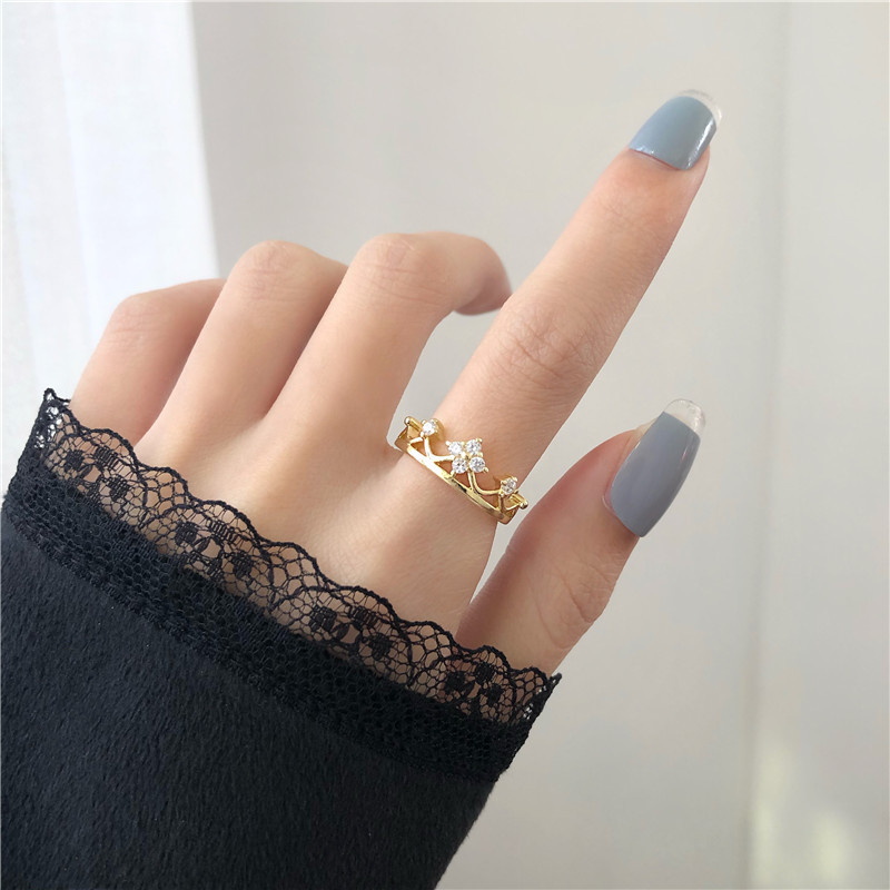 Adjustable crown ring sale