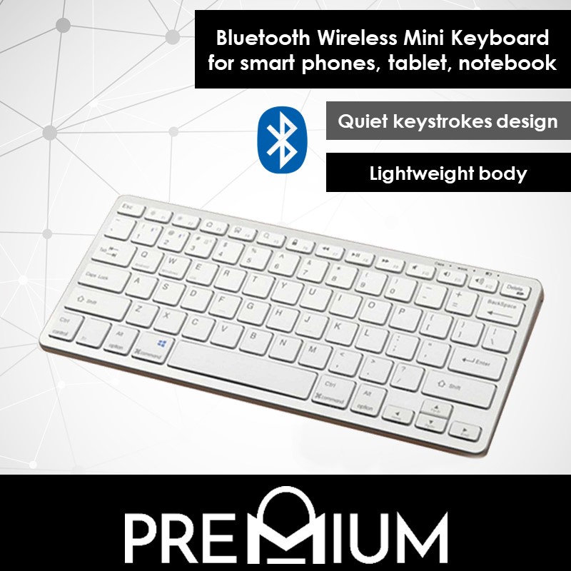 Wireless Bluetooth Mini Keyboard BK3001 RF8011 Ultra Thin Mouse Combo