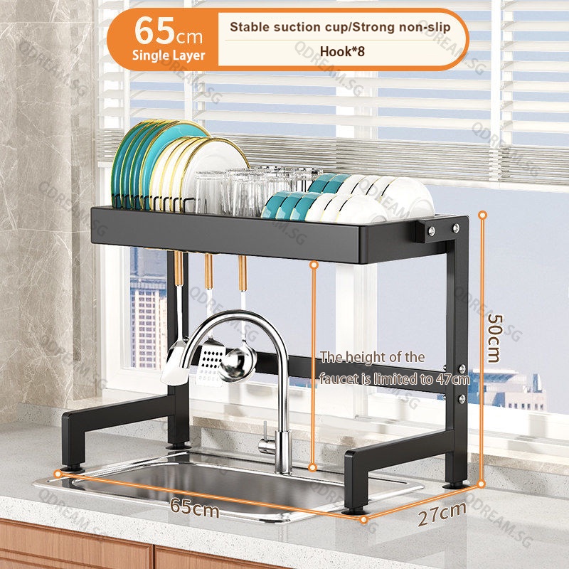YOULITE Kitchen Sink Rack Stainless Steel Sink Organizer Kitchen ...