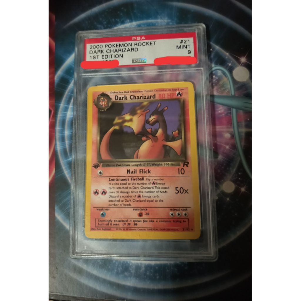 PSA 9 MINT 1ST Edition Dark Charizard Non Holo | Shopee Singapore