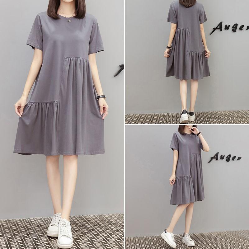Cherry s Korean Plus Size(M~4XL) Casual Dress Korean Plain Shein Dresses  For Women | Shopee Singapore