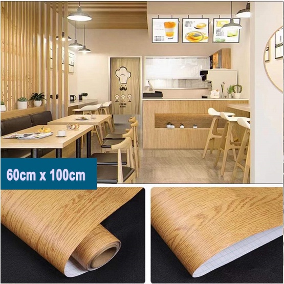 60cm/120cm White Wood Contact Paper Decorative Wood Film Faux Wood