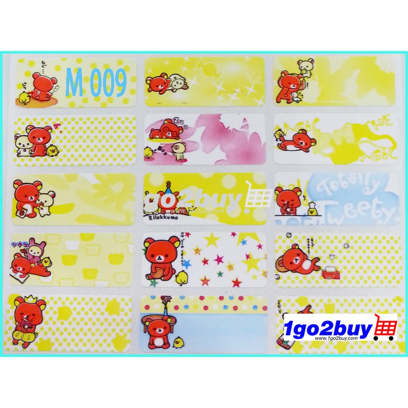 Sticker Nama 30mm*13mm , 102pcs (Water Proof Fancy Name Sticker ...
