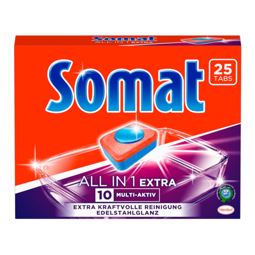 Somat 10 MultiAction Allin1 Extra Dishwasher Tablets, 25 tabs Shopee Singapore
