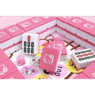 Official Sanrio Hello Kitty Mahjong Set Limited BLOOMING Edition GOLD,  Numbered