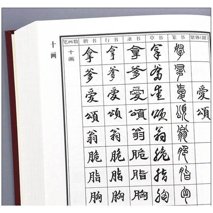 SG汉舟书法书店☆五体字典(精)32开楷书行书隶书草书篆书Dictionary