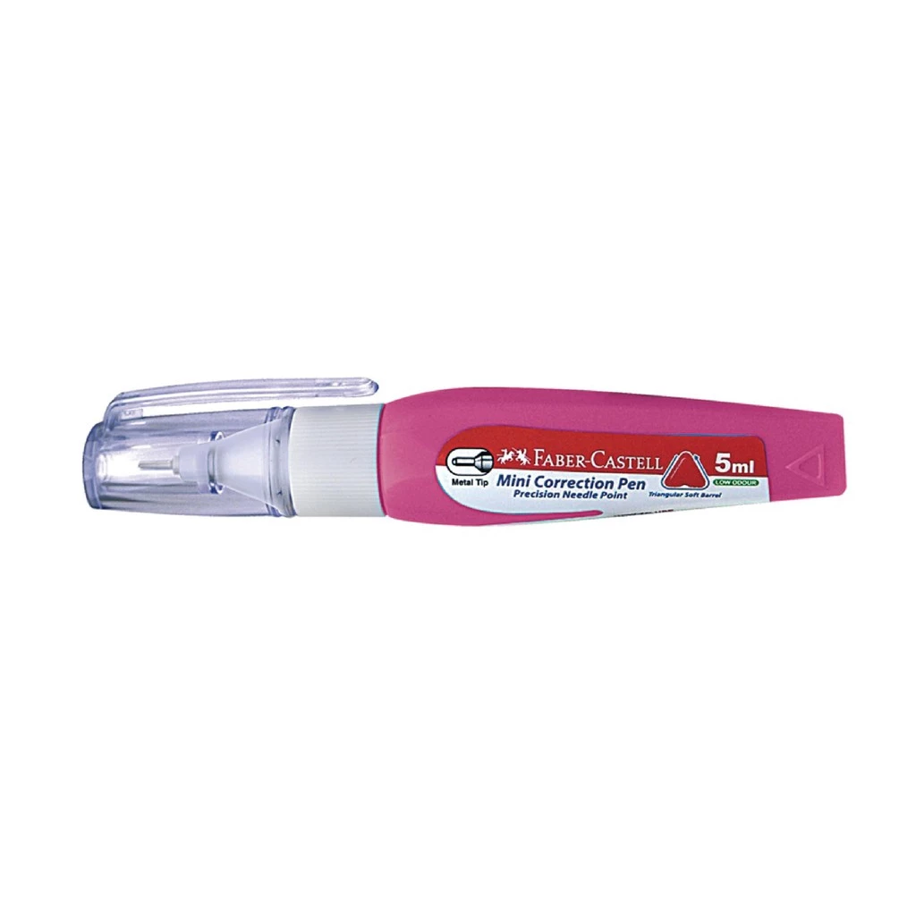 Faber-Castell Correction Pen Mini 5ml Bar Pink - Gambar 2