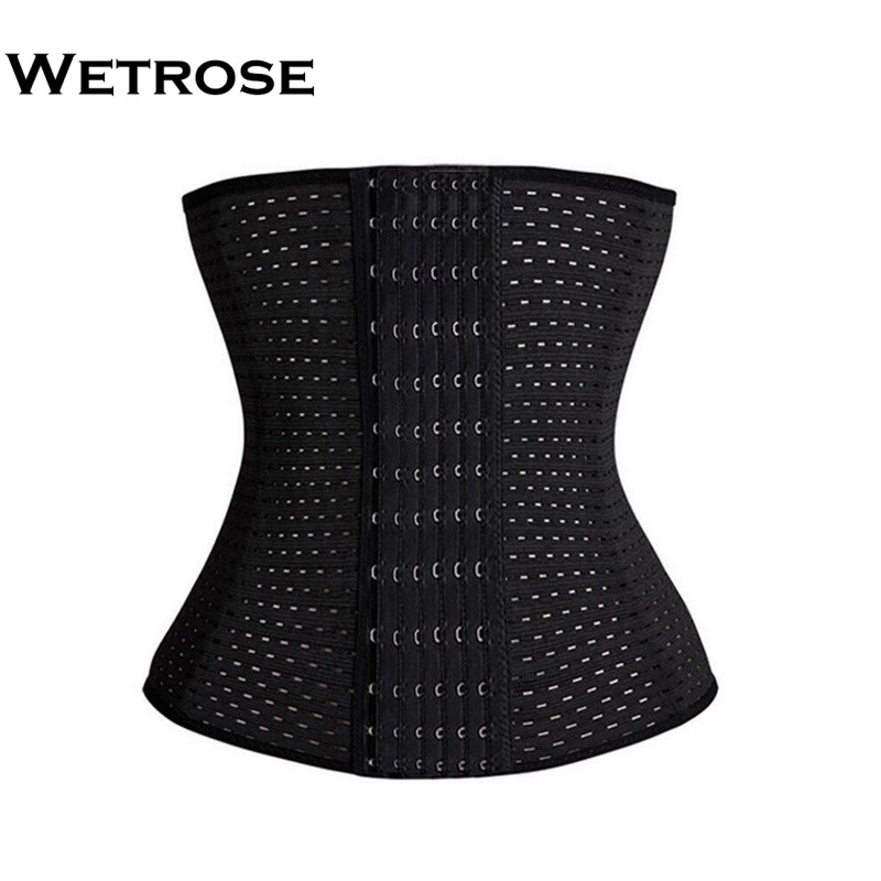 Women Underbust Latex Rubber Breathable Shaper Waist Trainer