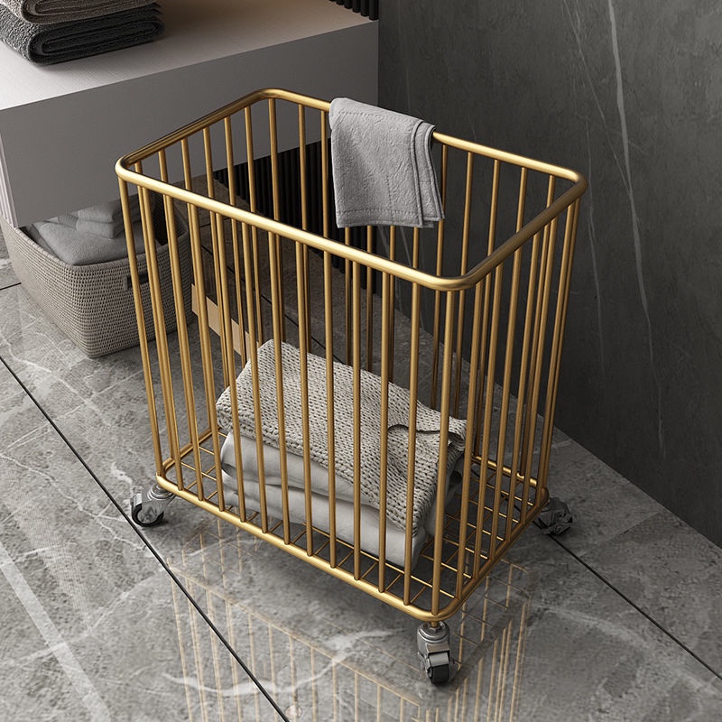 Nordic Wind Laundry Basket Light Luxury Storage Basket Bathroom Laundry ...