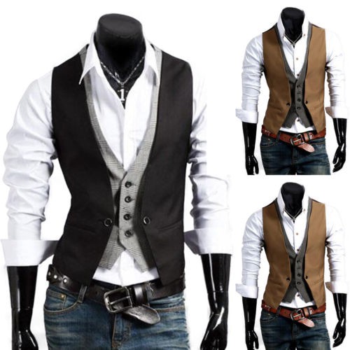 Mens casual 2025 waistcoat look