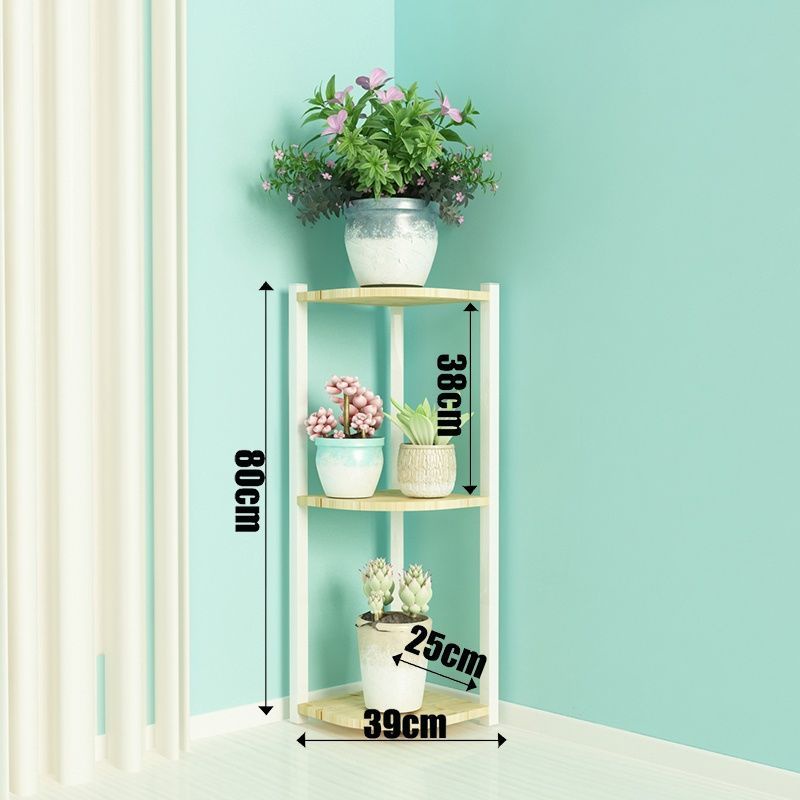 Corner shelf corner flower stand living room indoor succulent balcony