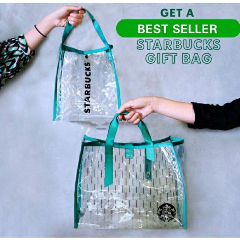 Starbucks Cooler Bag Hamper Bag Transparent Bag Other Bag