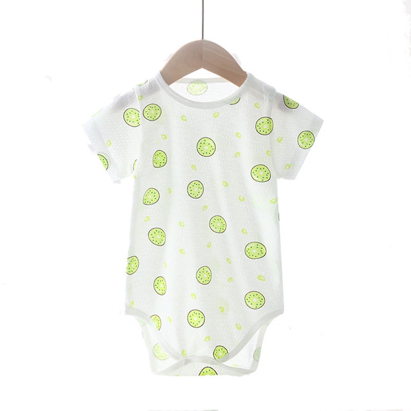 Summer Breathable Mesh Eyelets Cotton Baby Girl Boy Sleeveless Romper