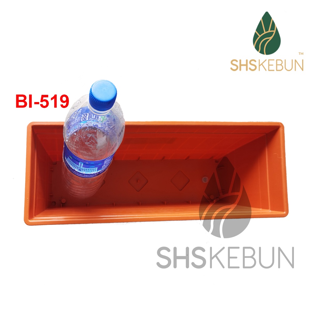 Baba Rectangular Planter BI-519 Biodegradable Pasu Bunga for Indoor and ...