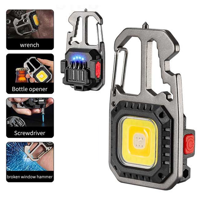 Multiple Lighting Modes USB Rechargeable Keychain Light / Camping ...