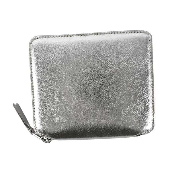 CDG COMME des GARCONS Gold and Silver Bifold Wallet SA2100G Silver