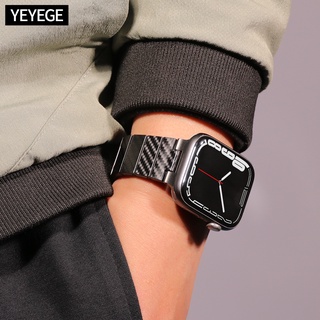 Carbon Fiber Strap compatible for iWatch 8 ultra 7 6 SE 5 4 Carbon