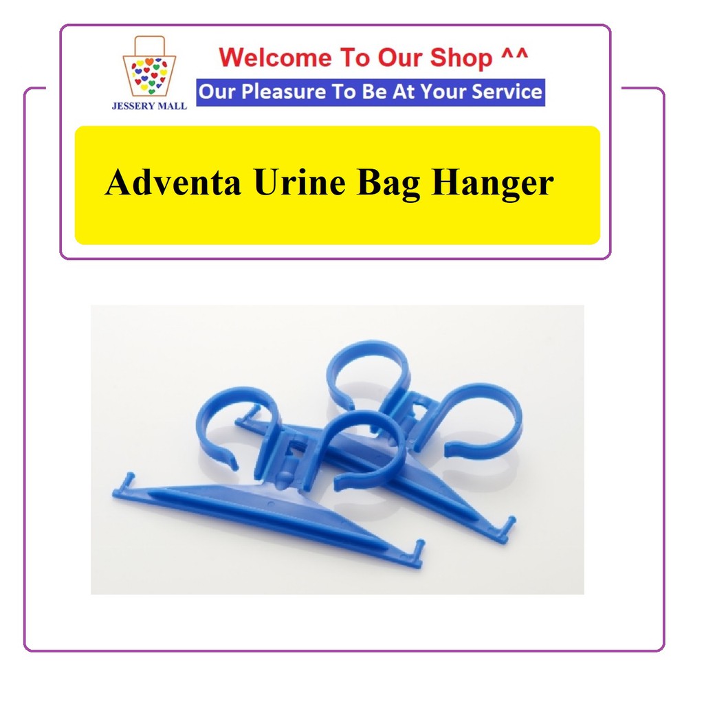 Adventa Urine Bag Hanger, Blue Color (1pc/pack) Shopee Singapore