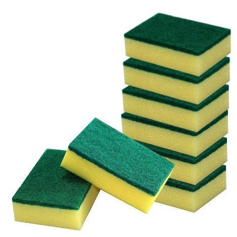 BUY 10 FREE 10 Sponge Scouring Pads Dish Washing Cleaning Scrubber ...