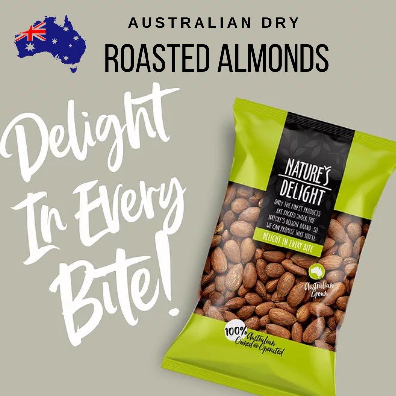 Nature's Delight - South Dry Rousted Almonds (500g) *100% Australian ...