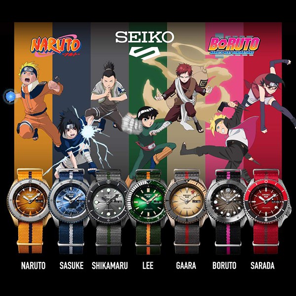 SEIKO 5 Sports NARUTO BORUTO SRPF65K1 67 69 70 73 75 71 LIMITED EDITION Automatic Jam Lelaki Men Watch