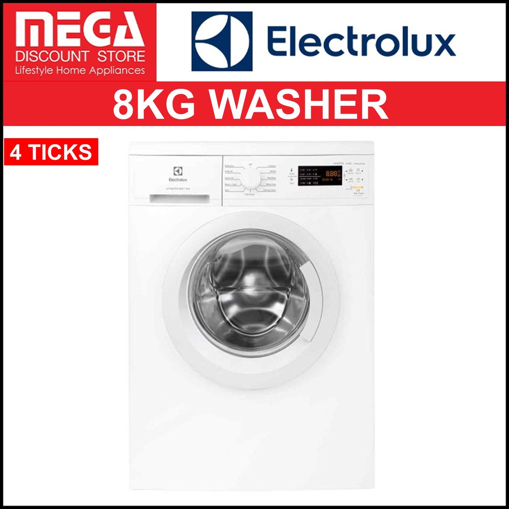 ELECTROLUX EWF8025DGWA 8KG FRONT LOAD WASHER (4 TICKS) Shopee Singapore