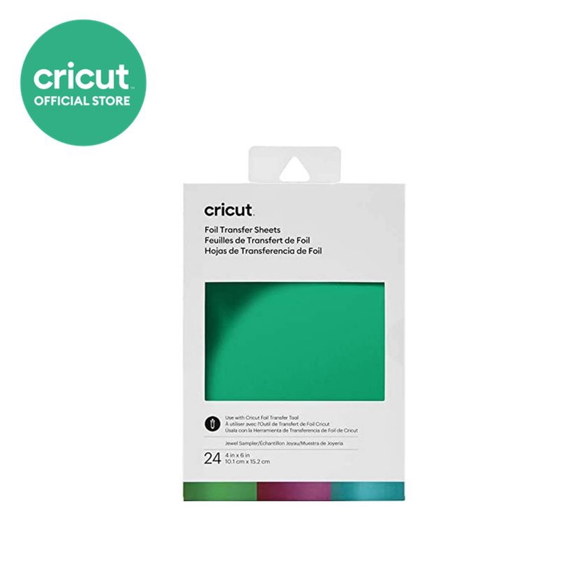 Cricut Foil Transfer Sheets Sampler, Jewel (24 ct), 10.1 cm x 15.2 cm ...