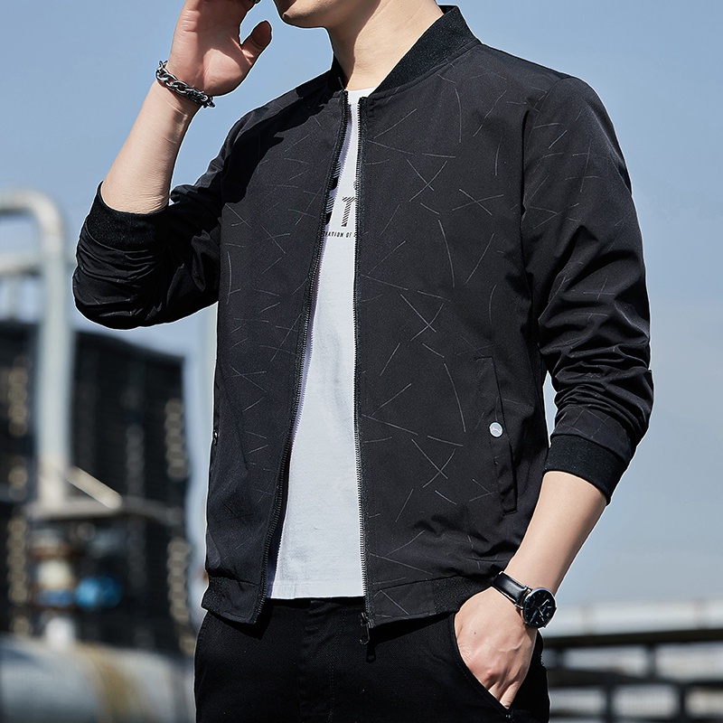 Mens Jackets Spring Autumn Casual Coats Bomber Slim Fashion Male Outwear Clothing M-4XL