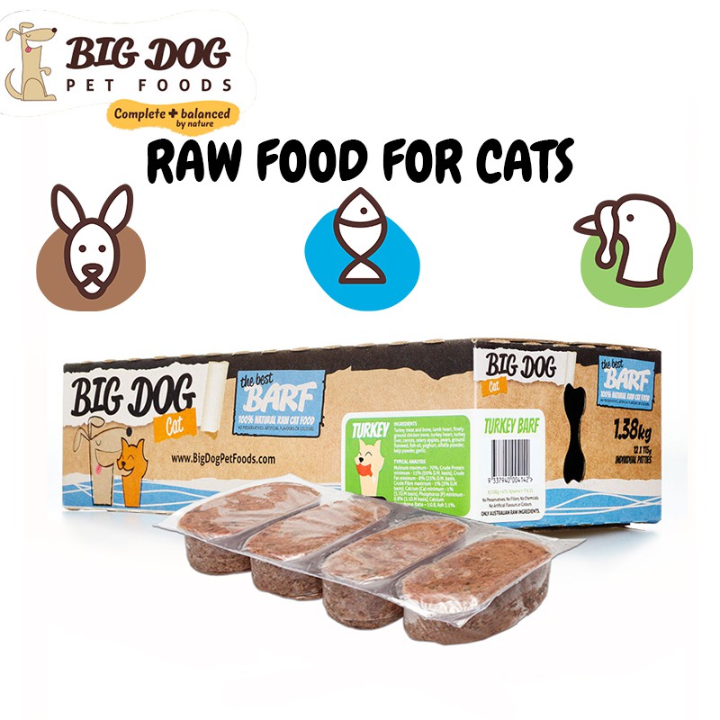 10 OFF BIG DOG BARF FROZEN RAW CAT FOOD 1.38KG Shopee Singapore