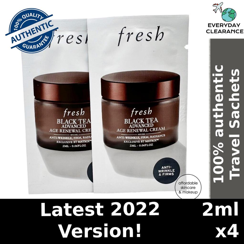 Fresh Black Tea Advanced Age Renewal Cream Anti Ageing 2ml X 4 Travel