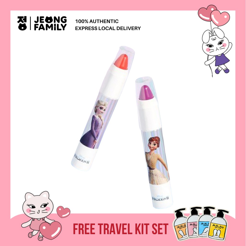 Frozen Lip Crayon Elsa & Anna, kids lipstick, kids makeup, lipstick