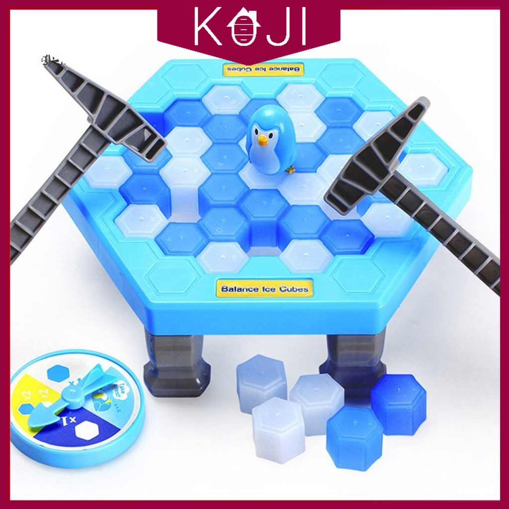 KOJI Saving Penguin Toy Ice Cube Breaking Trap Game Family Interactive  Indoor Board Game Table Entertainment Gifts