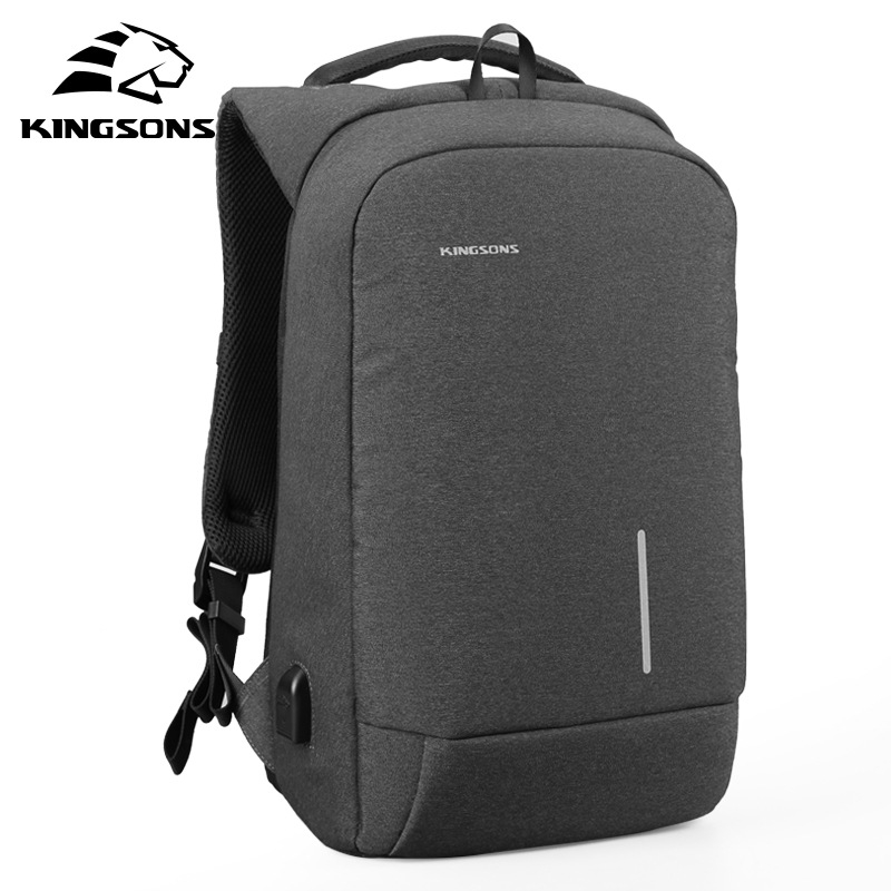 Lightweight Traveling Laptop Backpack, kingsons Business Travel Computer Bag Slim Laptop Rucksack 13.3 with USB Charging Port