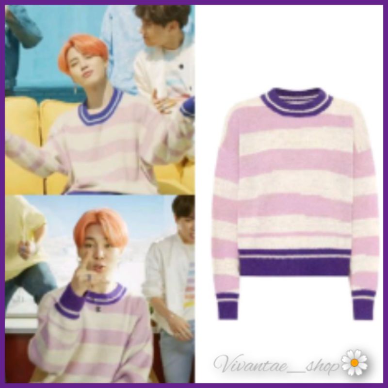 Jimin clearance pink sweater