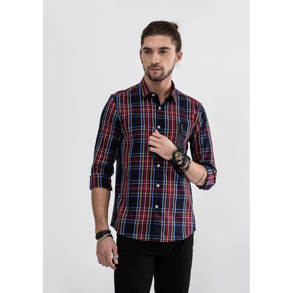 Mens casual clearance check shirts