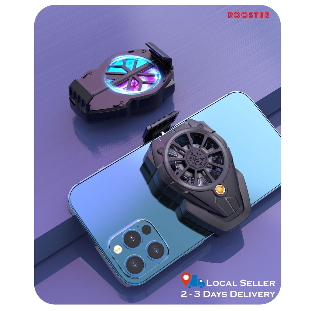 Mobile Phone Gaming Cooler | Light Weight Rechargeable Handle Radiator Cooling Fan for ML, PUBG, Gamer, Livestream