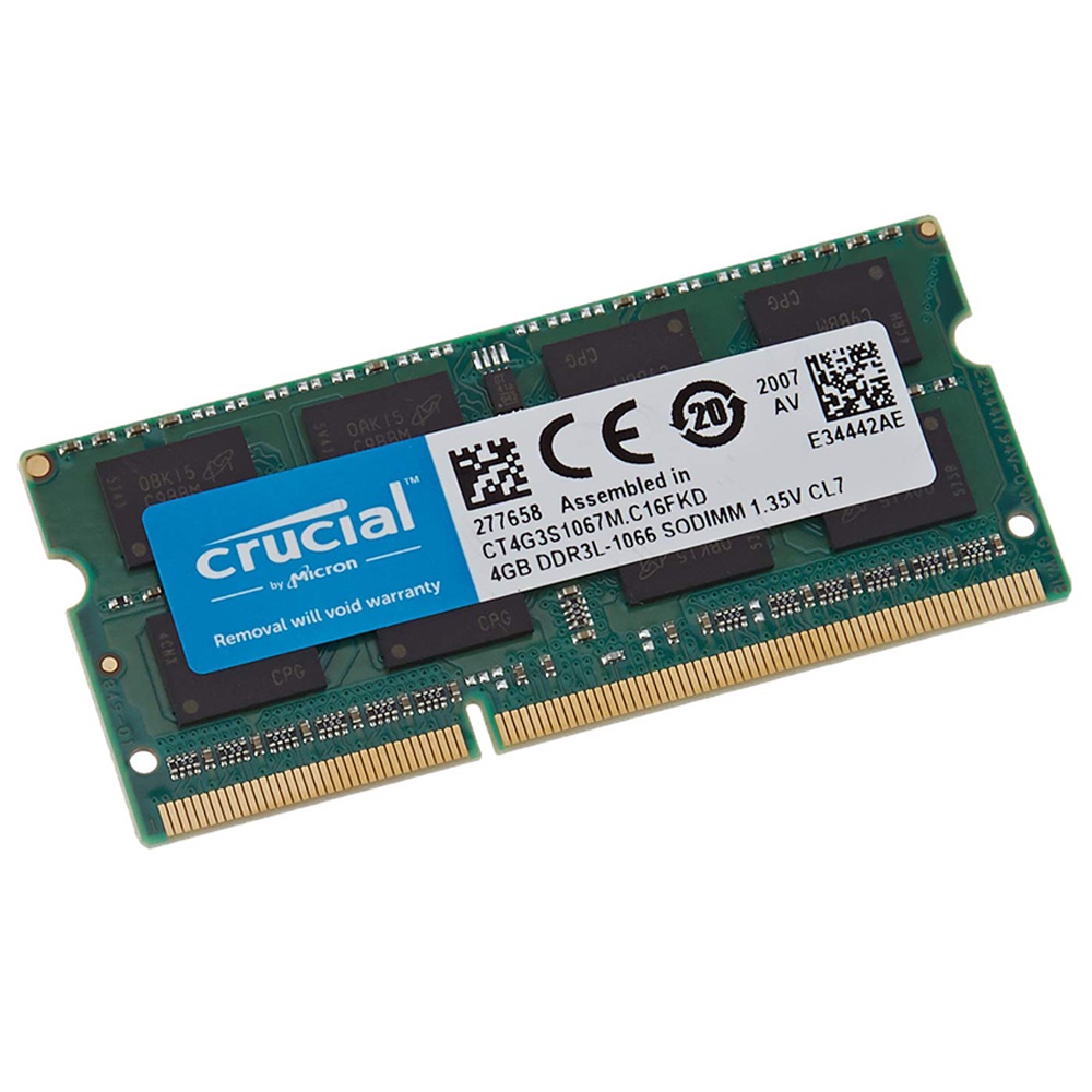 Crucial Laptop RAM DDR3L 4GB 8GB 1066 1333 1600MHZ 8GB SODIMM PC-8500 ...