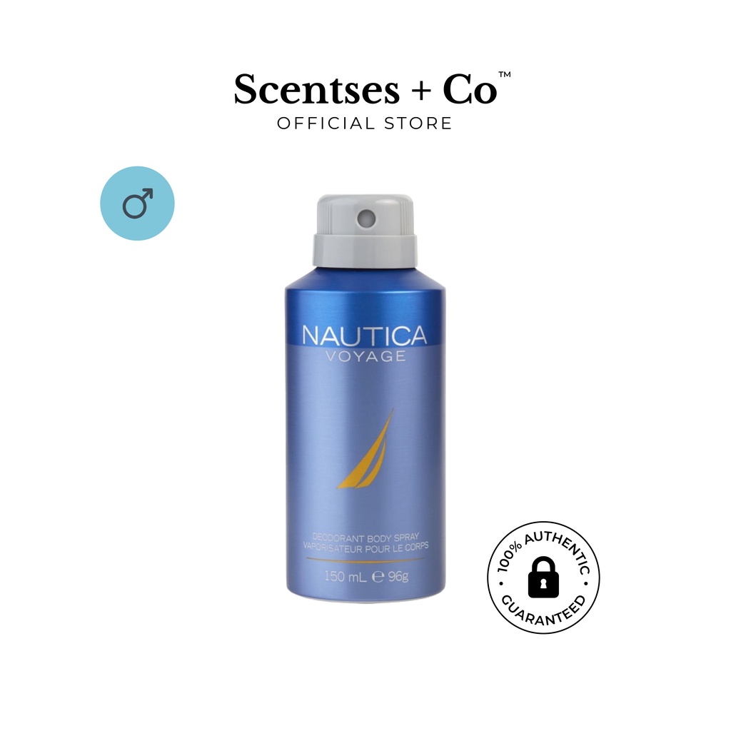 Nautica Voyage Deodorant Body Spray 150mL Shopee Singapore