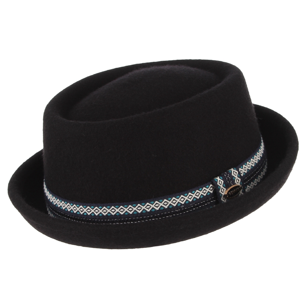Men Hat Pork Pie 100 Wool Porkpie Trilby Hats Crown Mens Jazz Hats